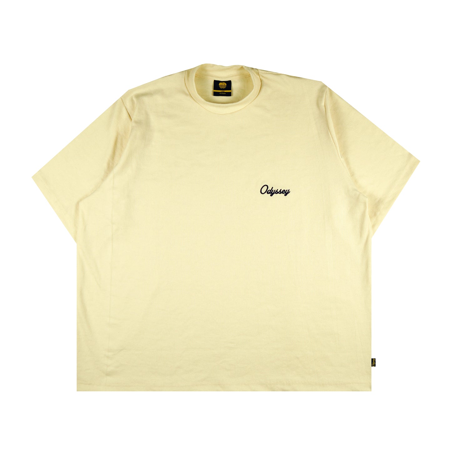 Corduroy Embroidered "Cream" Tee