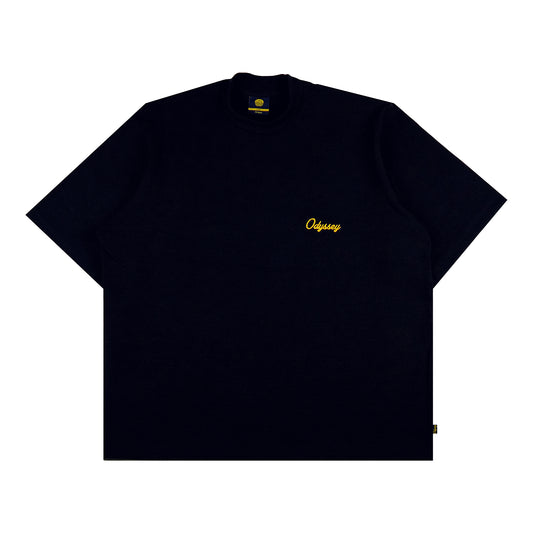 Corduroy Embroidered "Midnight Blue" Tee