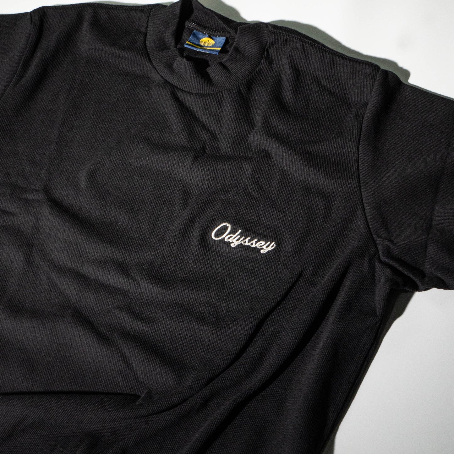 Corduroy Embroidered "BLACK" Tee