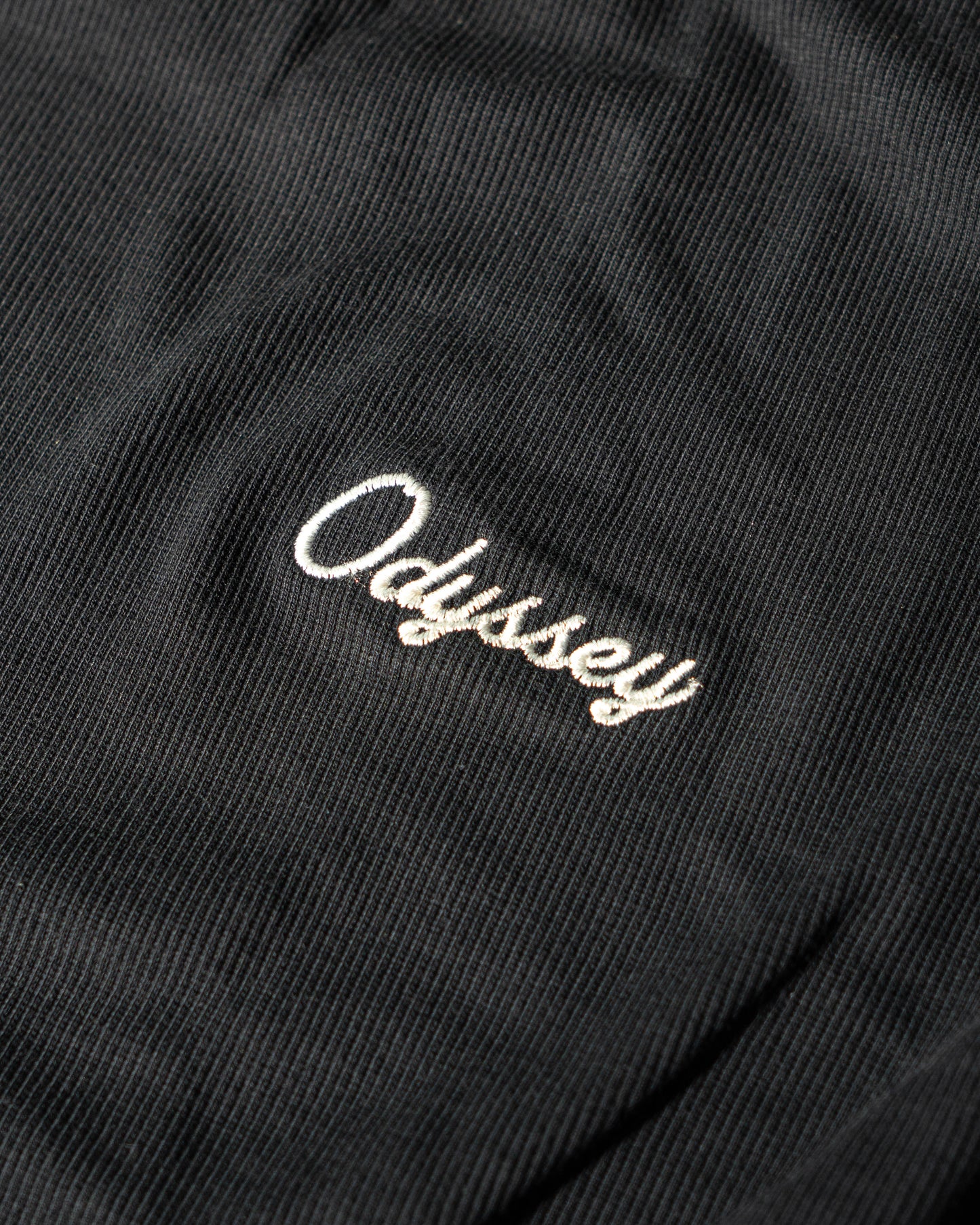 Corduroy Embroidered "BLACK" Tee