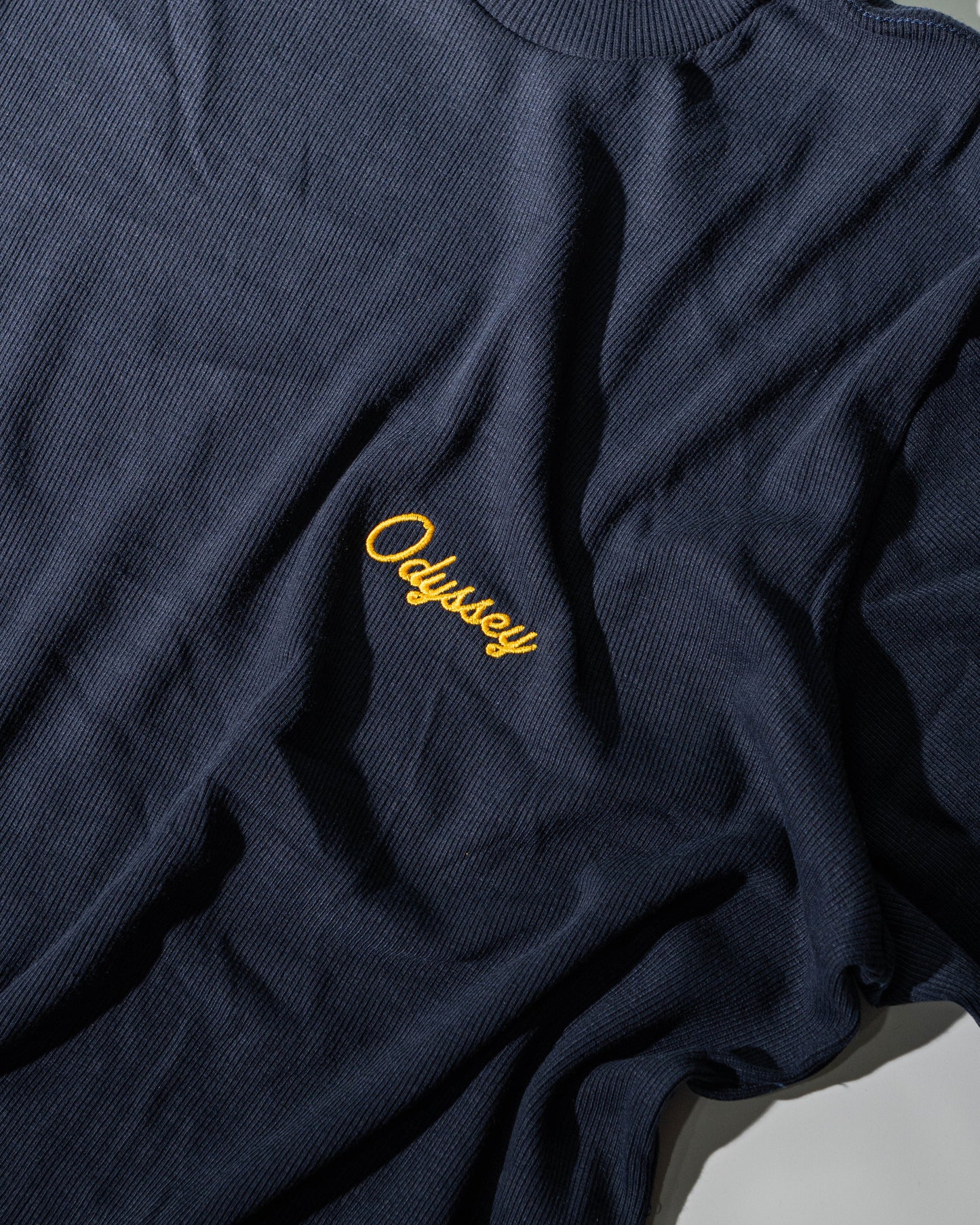 Corduroy Embroidered "Midnight Blue" Tee