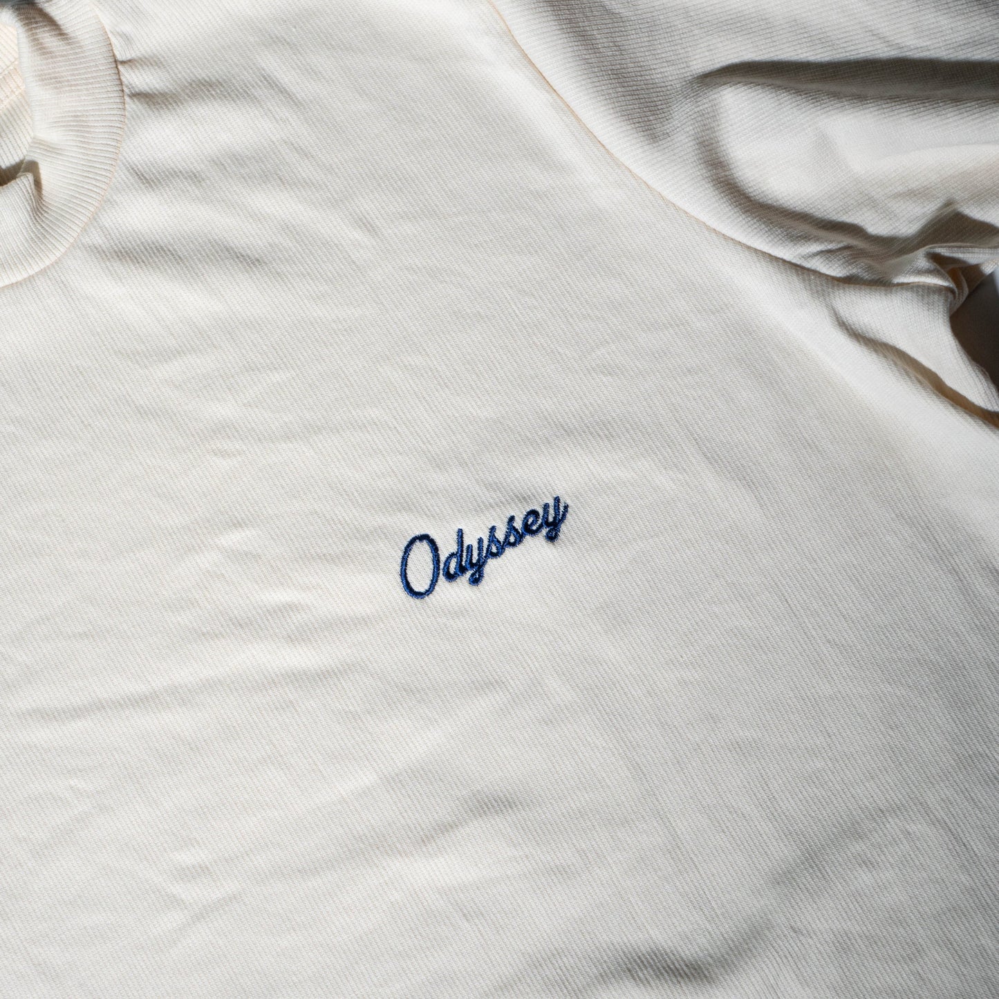 Corduroy Embroidered "Cream" Tee